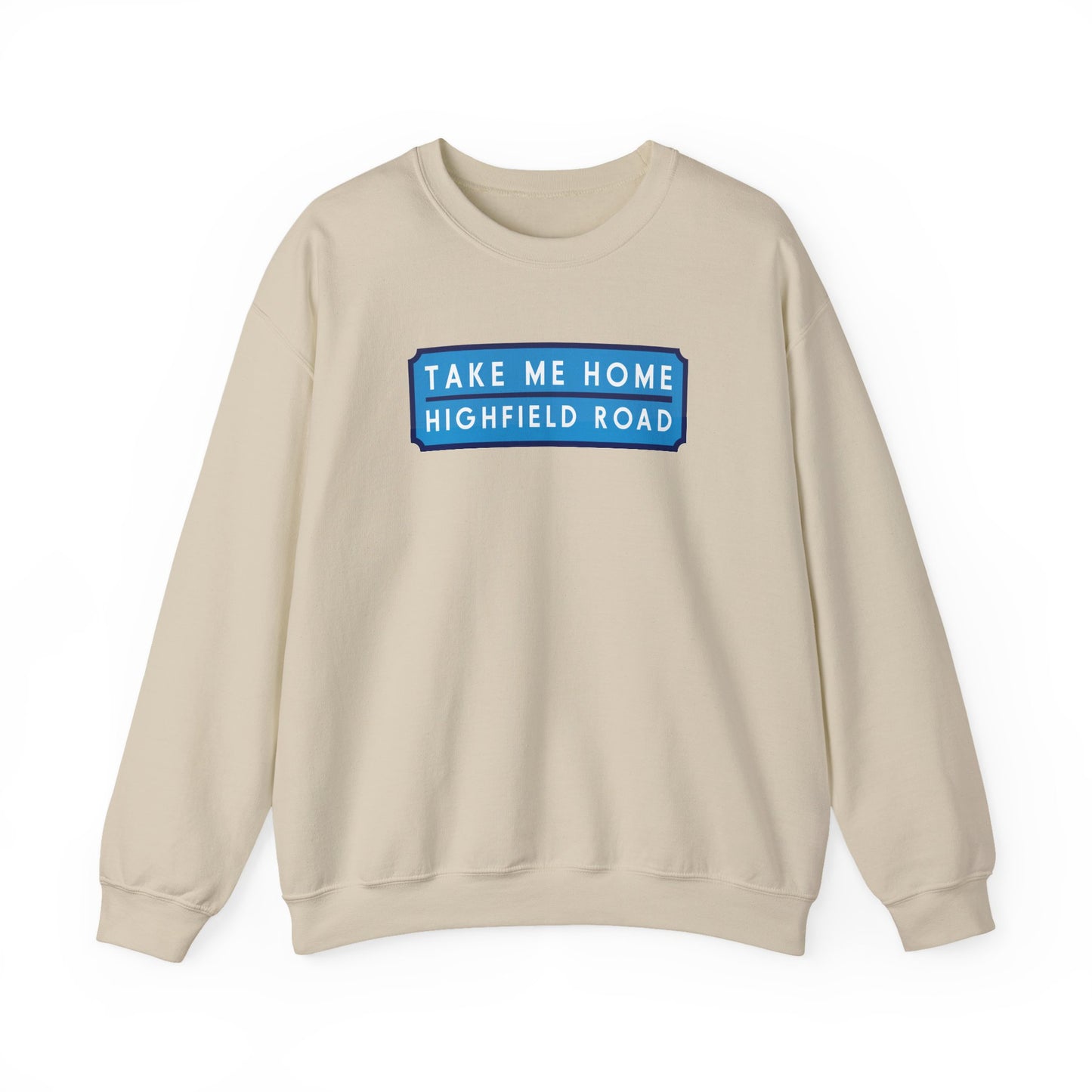 Sweatshirt with sky blue long badge (CV2)