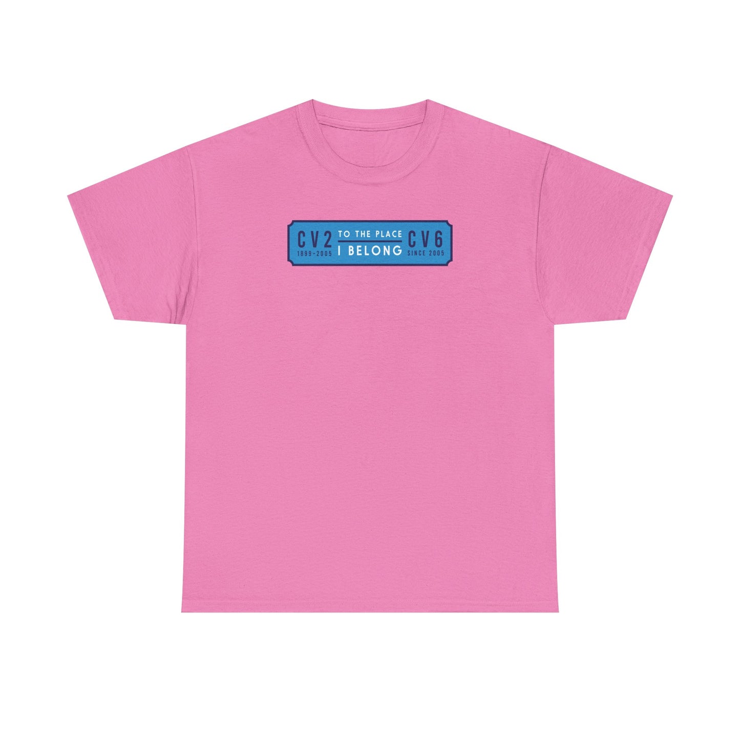 T shirt with sky blue badge (CV2-CV6)