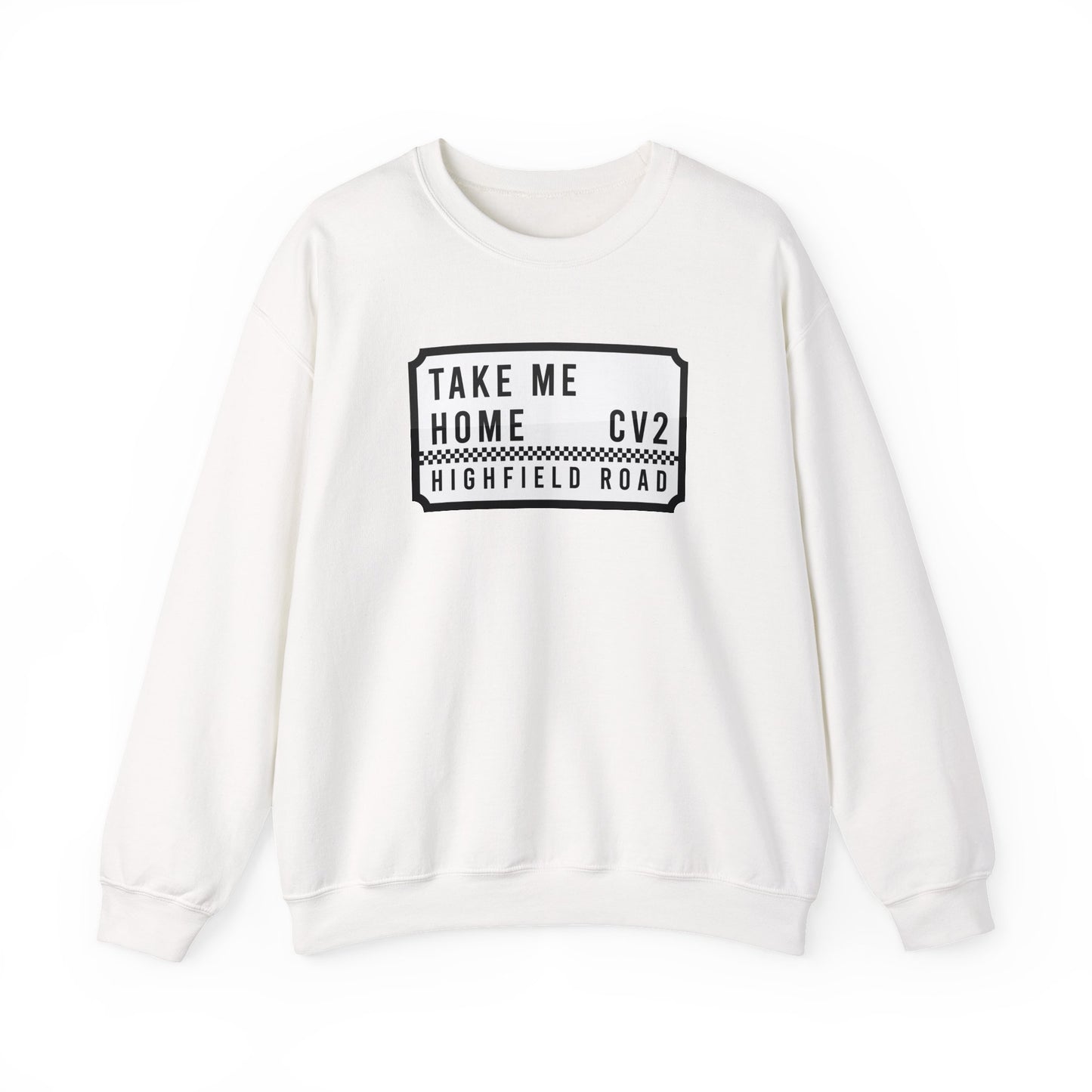 Two-tone sweatshirt with chequerboard badge (CV2)