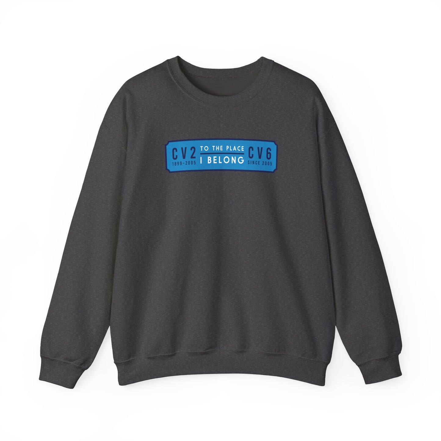 Sweatshirt with sky blue badge (CV2-CV6)
