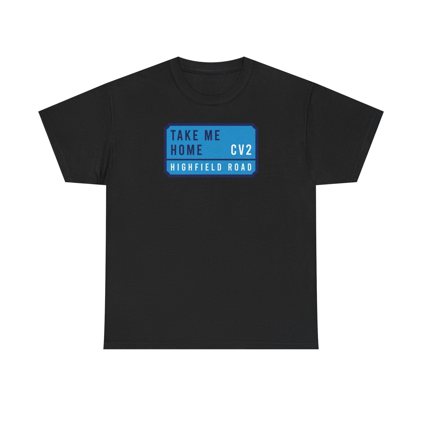 T-shirt with sky blue badge (CV2)
