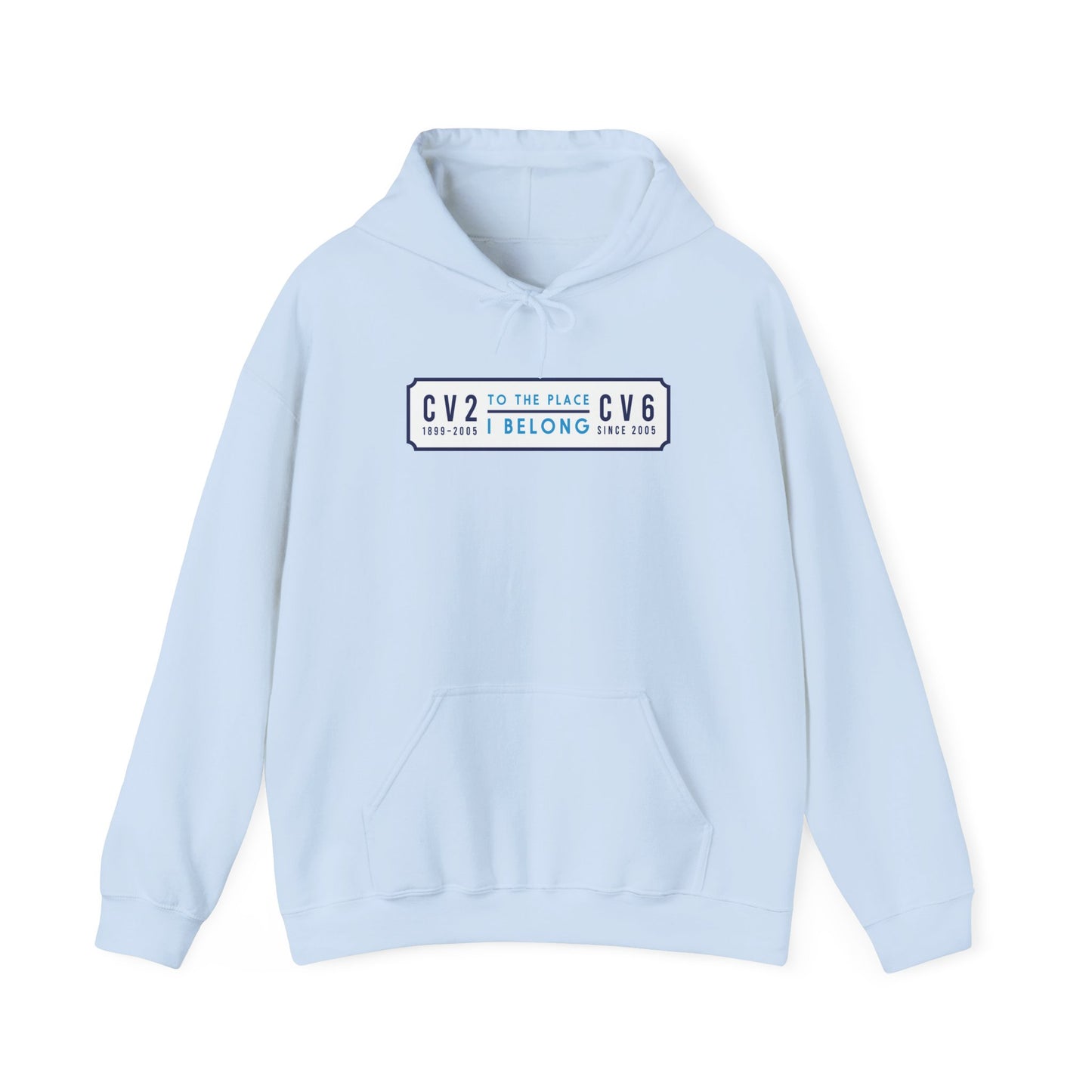 Hooded sweatshirt with white badge (CV2-CV6)