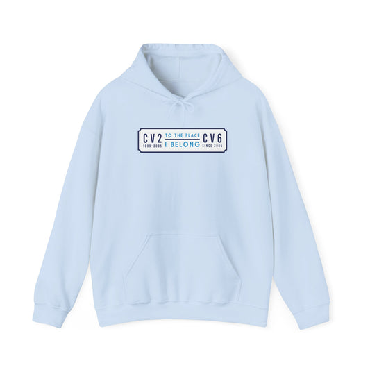 Hooded sweatshirt with white badge (CV2-CV6)