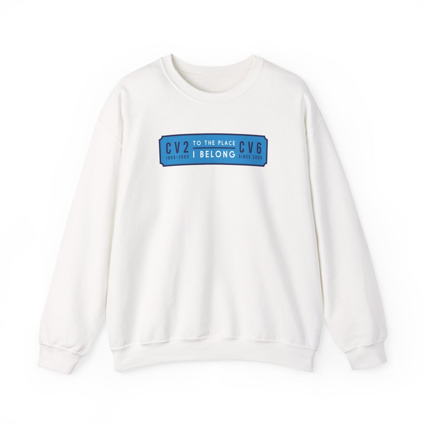 Sweatshirt with sky blue badge (CV2-CV6)