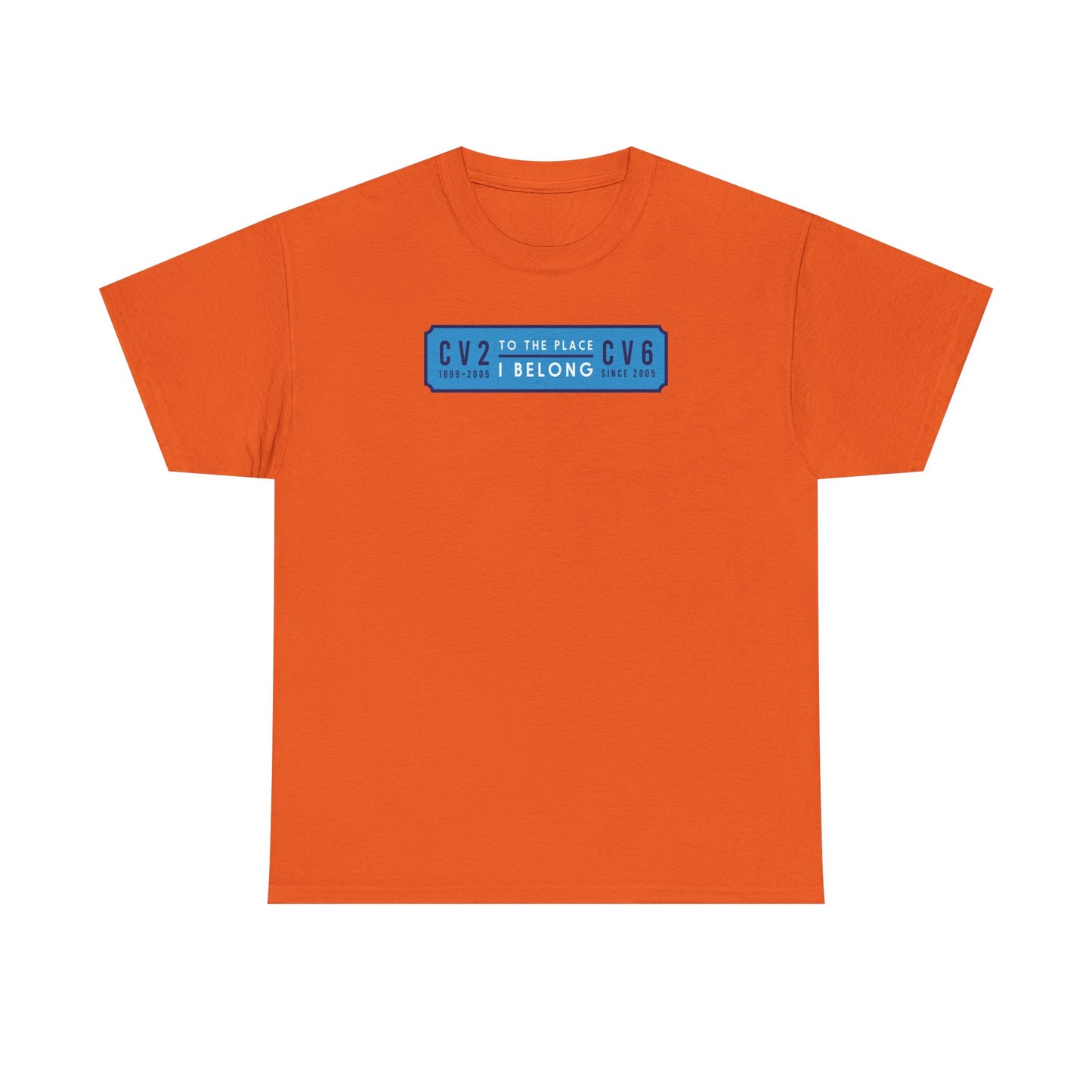 T shirt with sky blue badge (CV2-CV6)