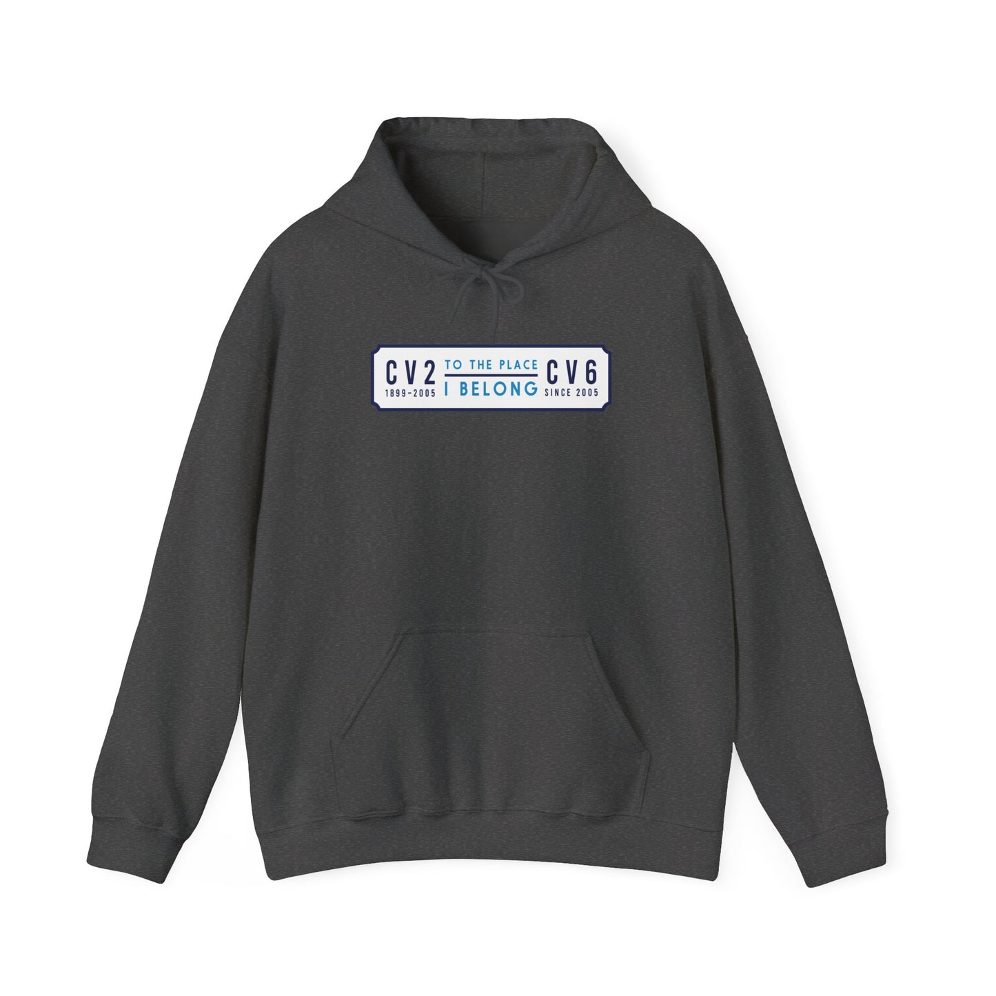 Hooded sweatshirt with white badge (CV2-CV6)