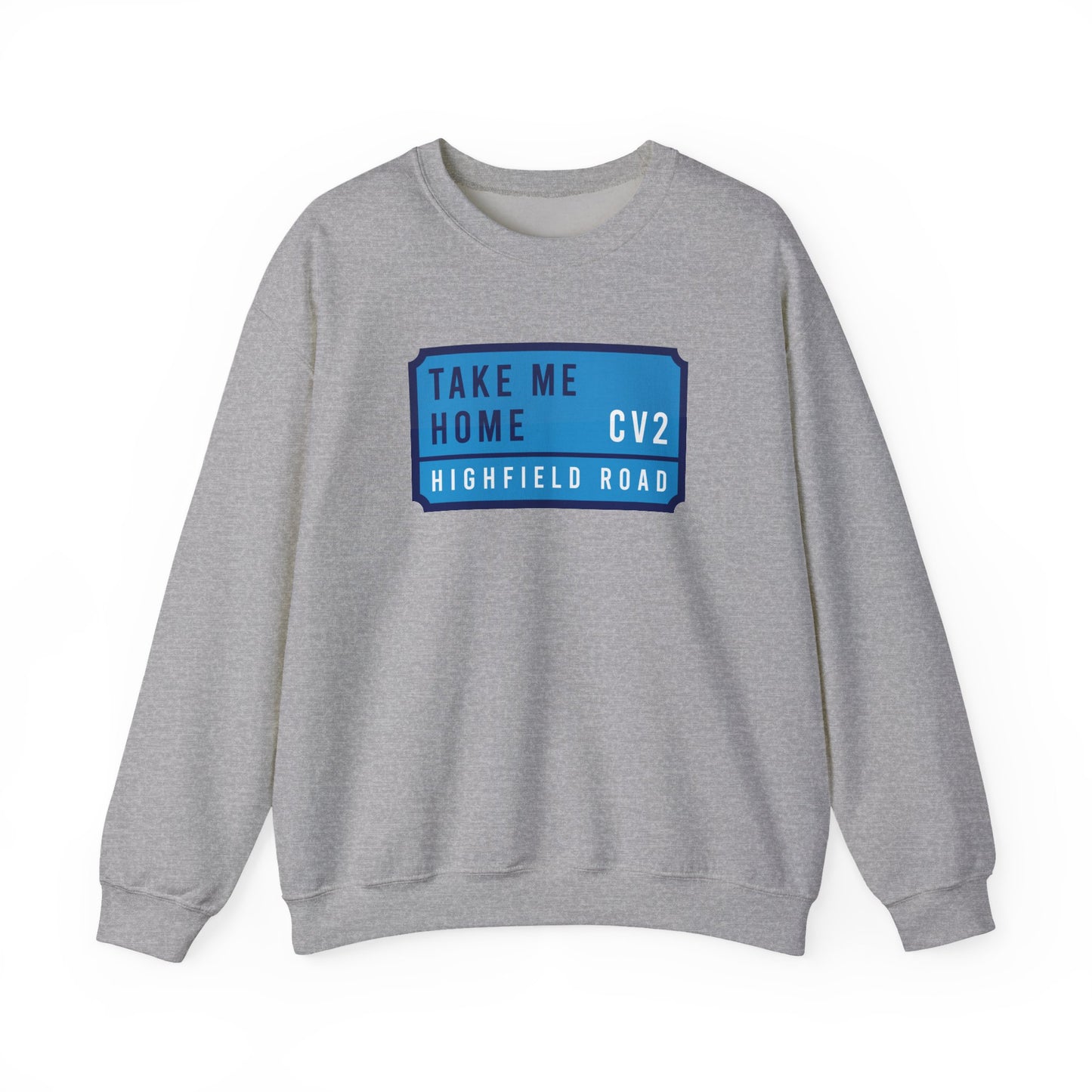 Sweatshirt with sky blue badge (CV2)