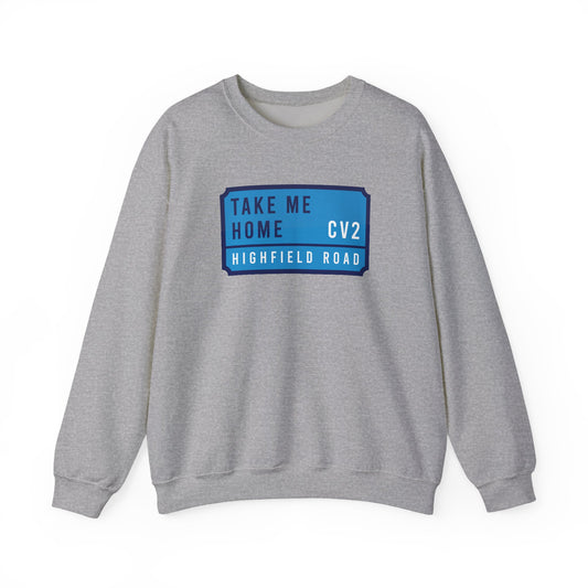 Sweatshirt with sky blue badge (CV2)