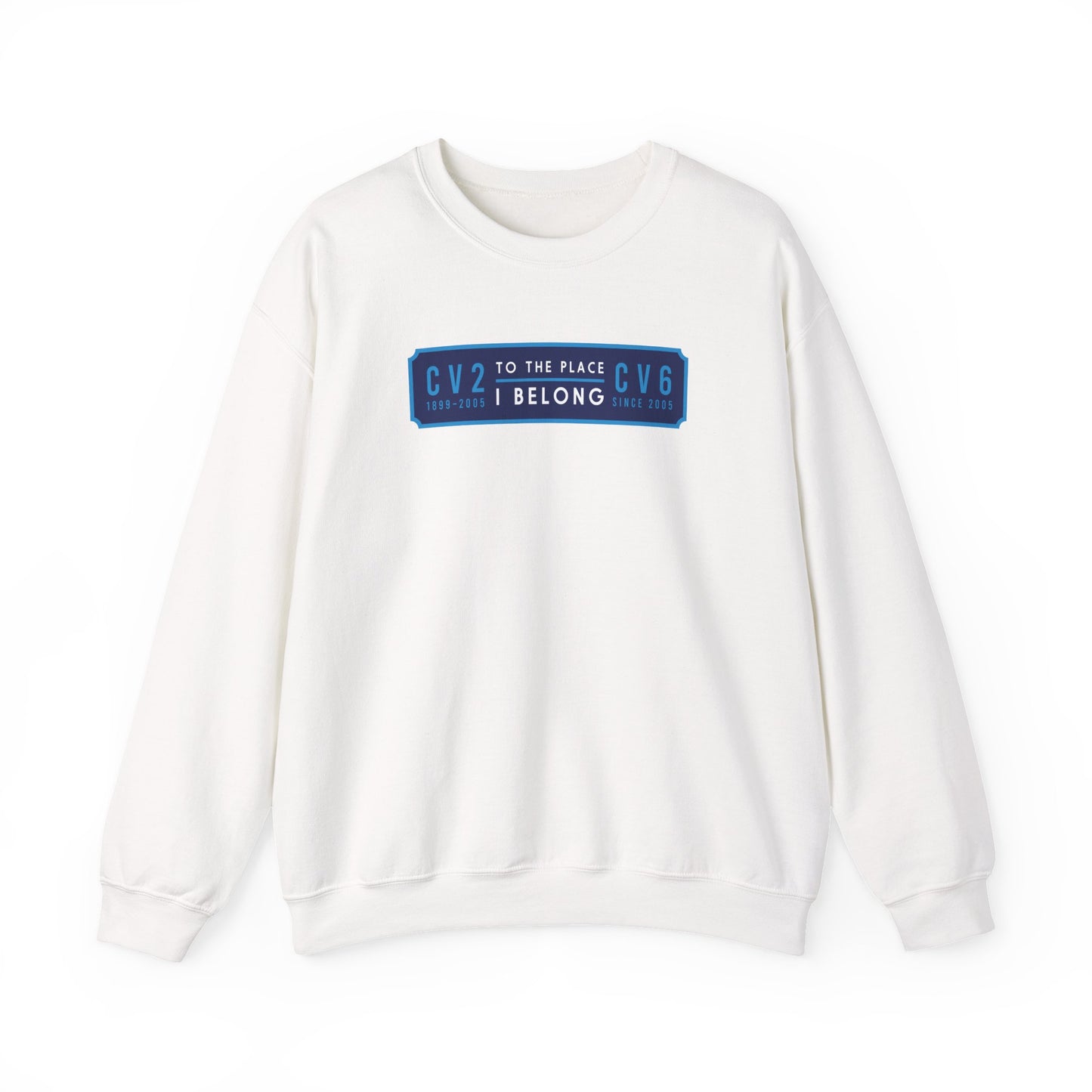 Sweatshirt with navy blue badge (CV2-CV6)