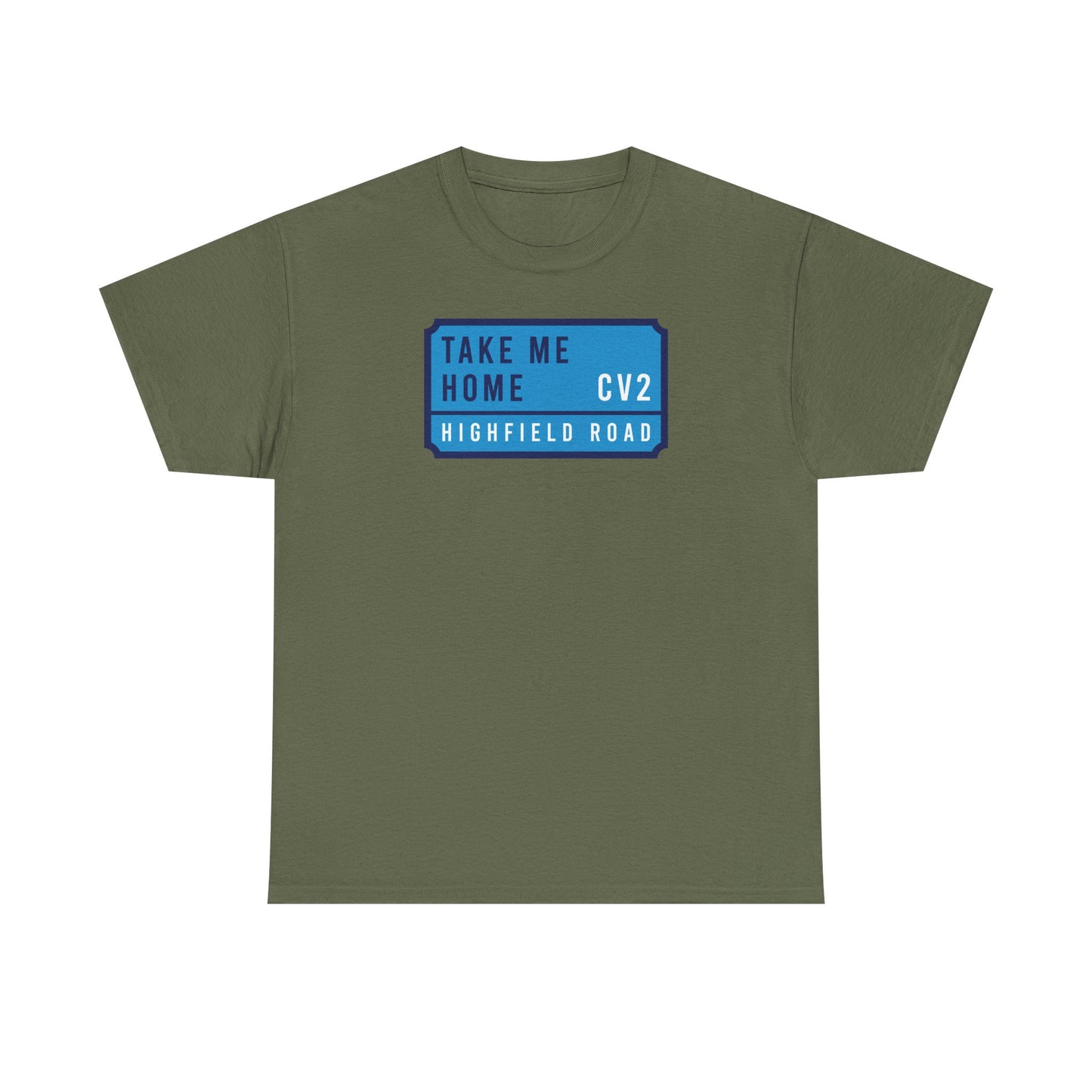 T-shirt with sky blue badge (CV2)