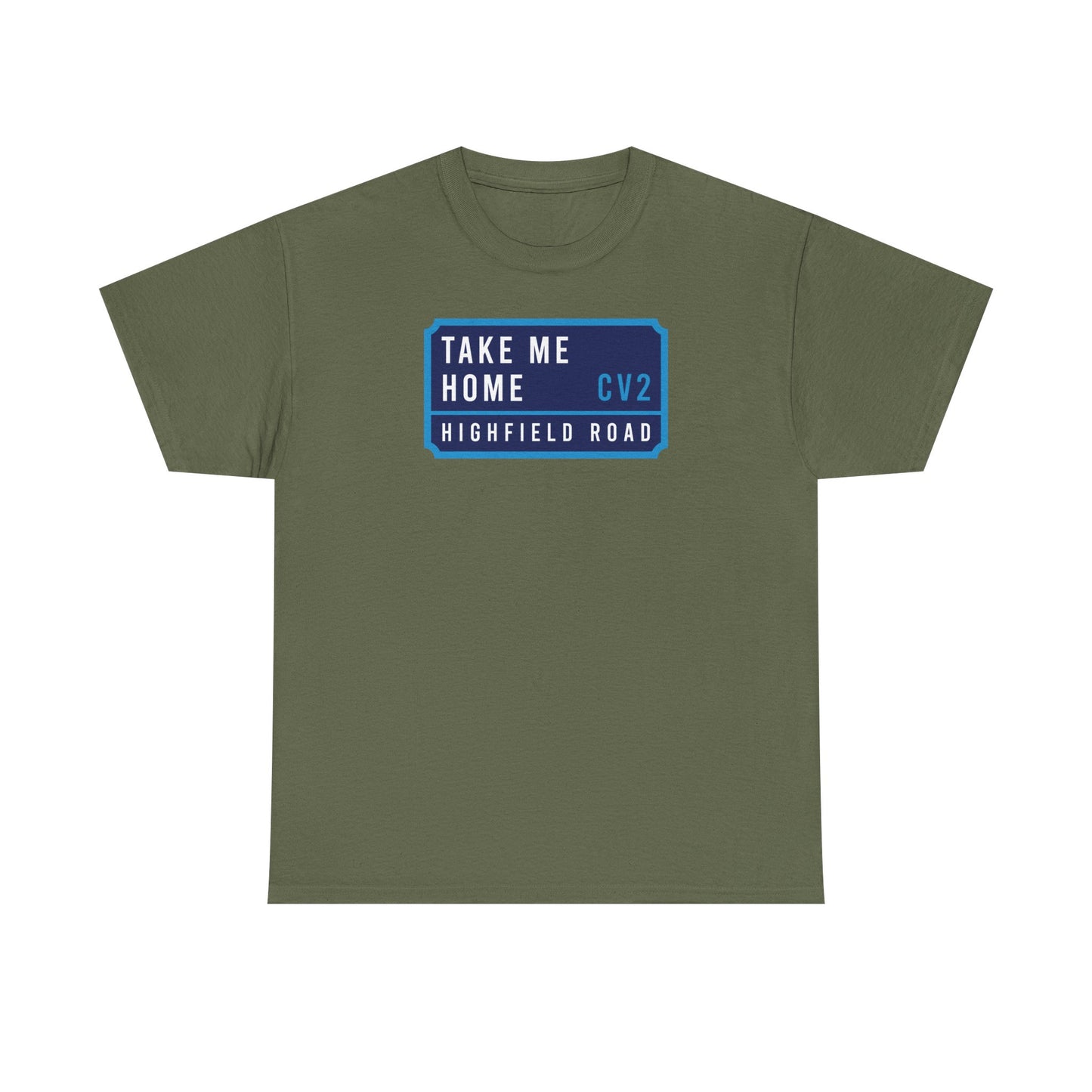 T-shirt with navy blue badge (CV2)
