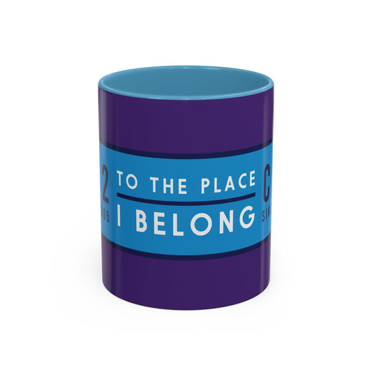 Purple and sky blue mug with sky blue badge (CV2-CV6)