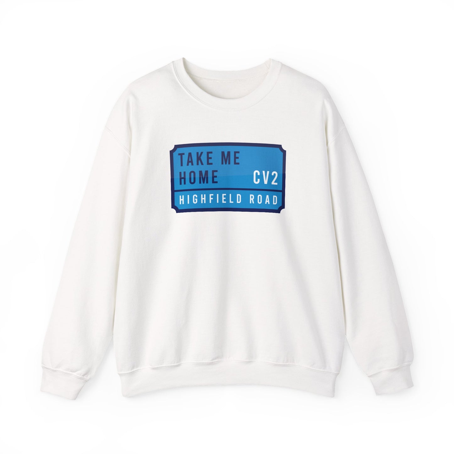 Sweatshirt with sky blue badge (CV2)