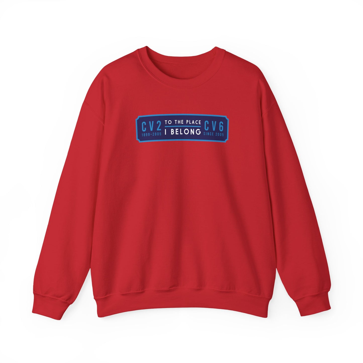 Sweatshirt with navy blue badge (CV2-CV6)