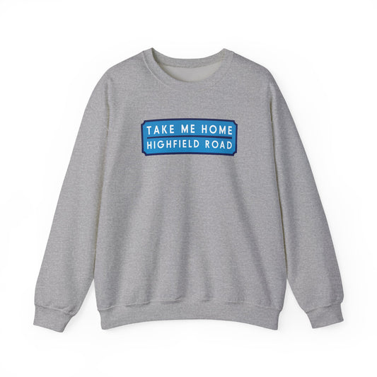 Sweatshirt with sky blue long badge (CV2)