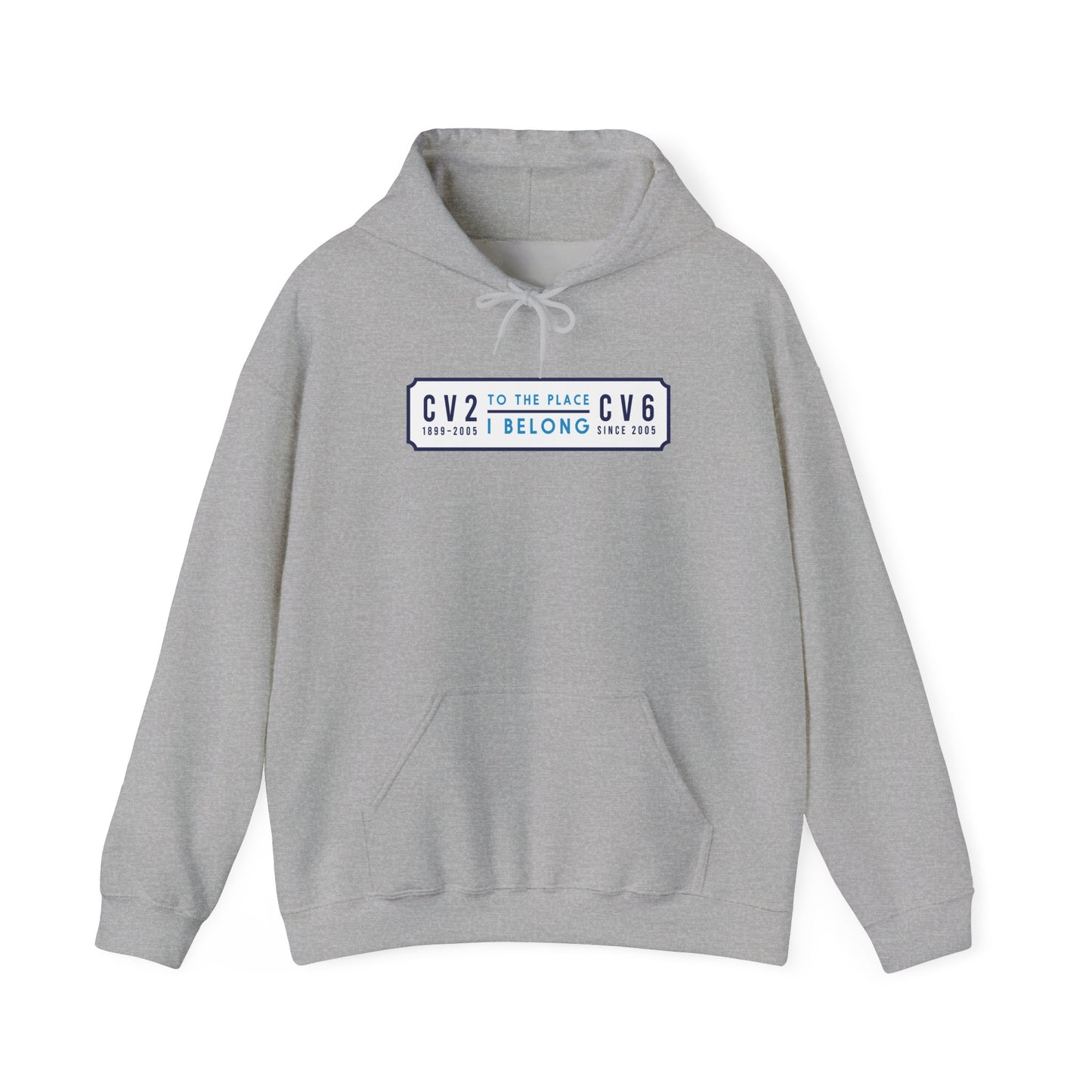Hooded sweatshirt with white badge (CV2-CV6)