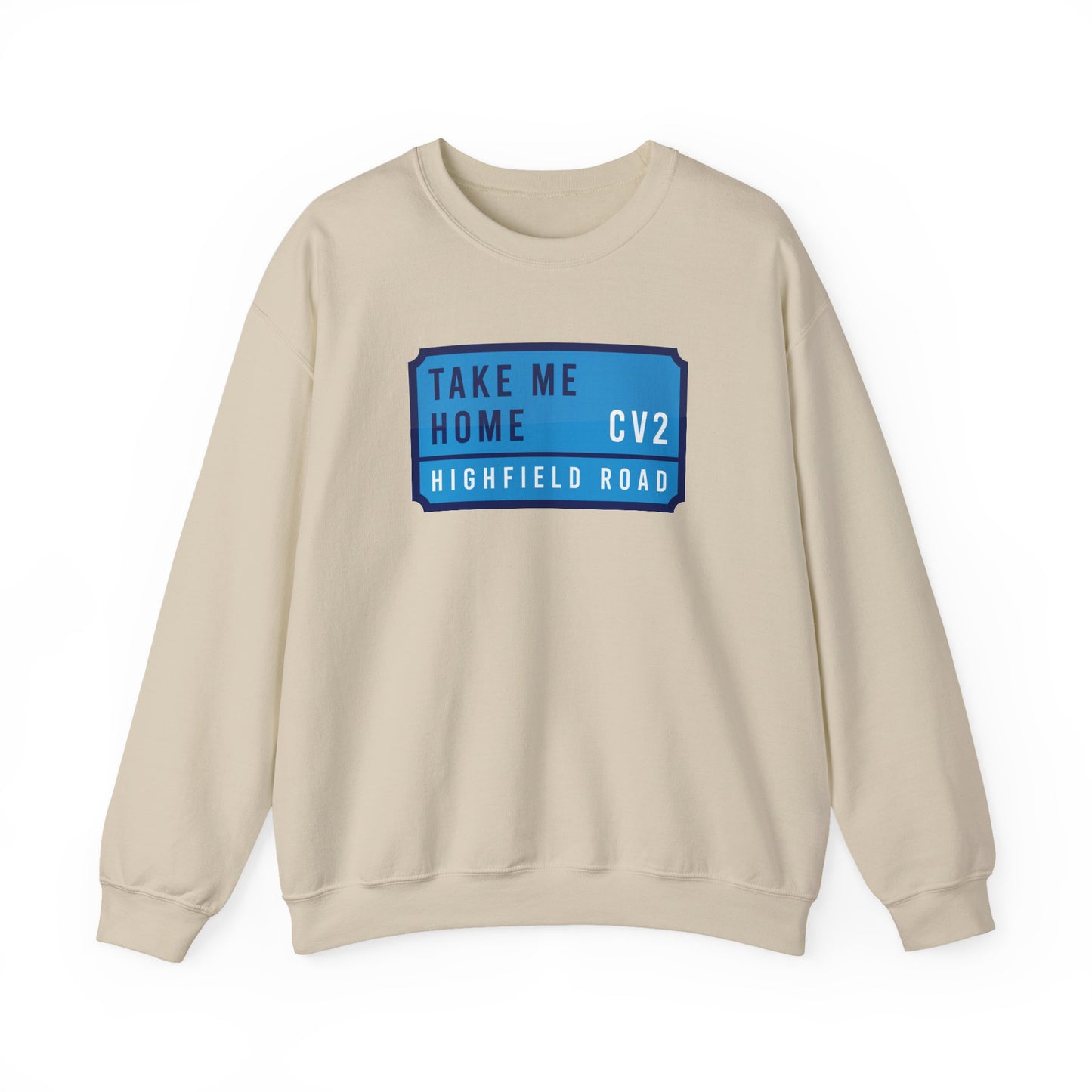 Sweatshirt with sky blue badge (CV2)