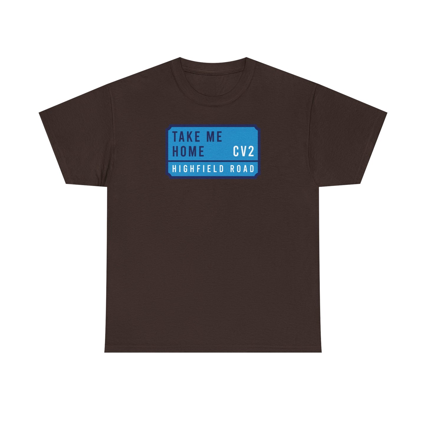 T-shirt with sky blue badge (CV2)