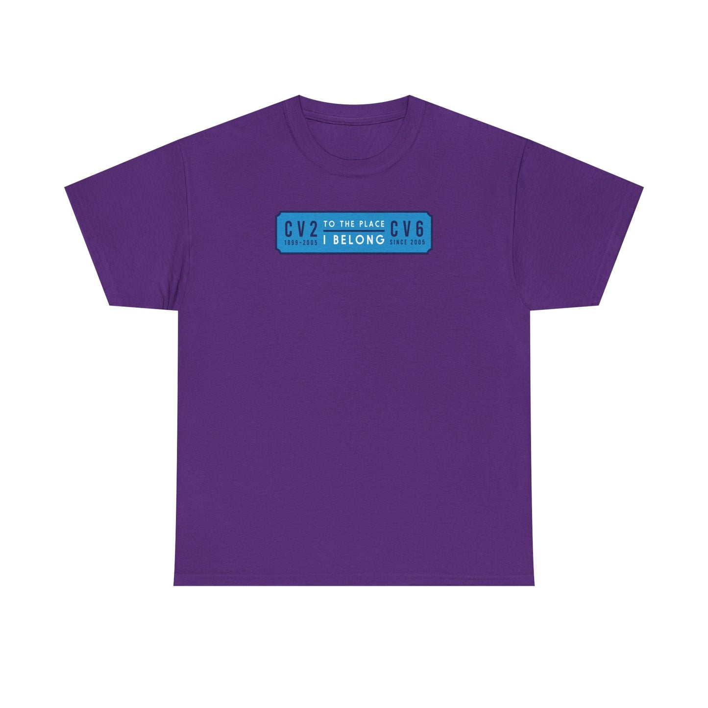 T shirt with sky blue badge (CV2-CV6)