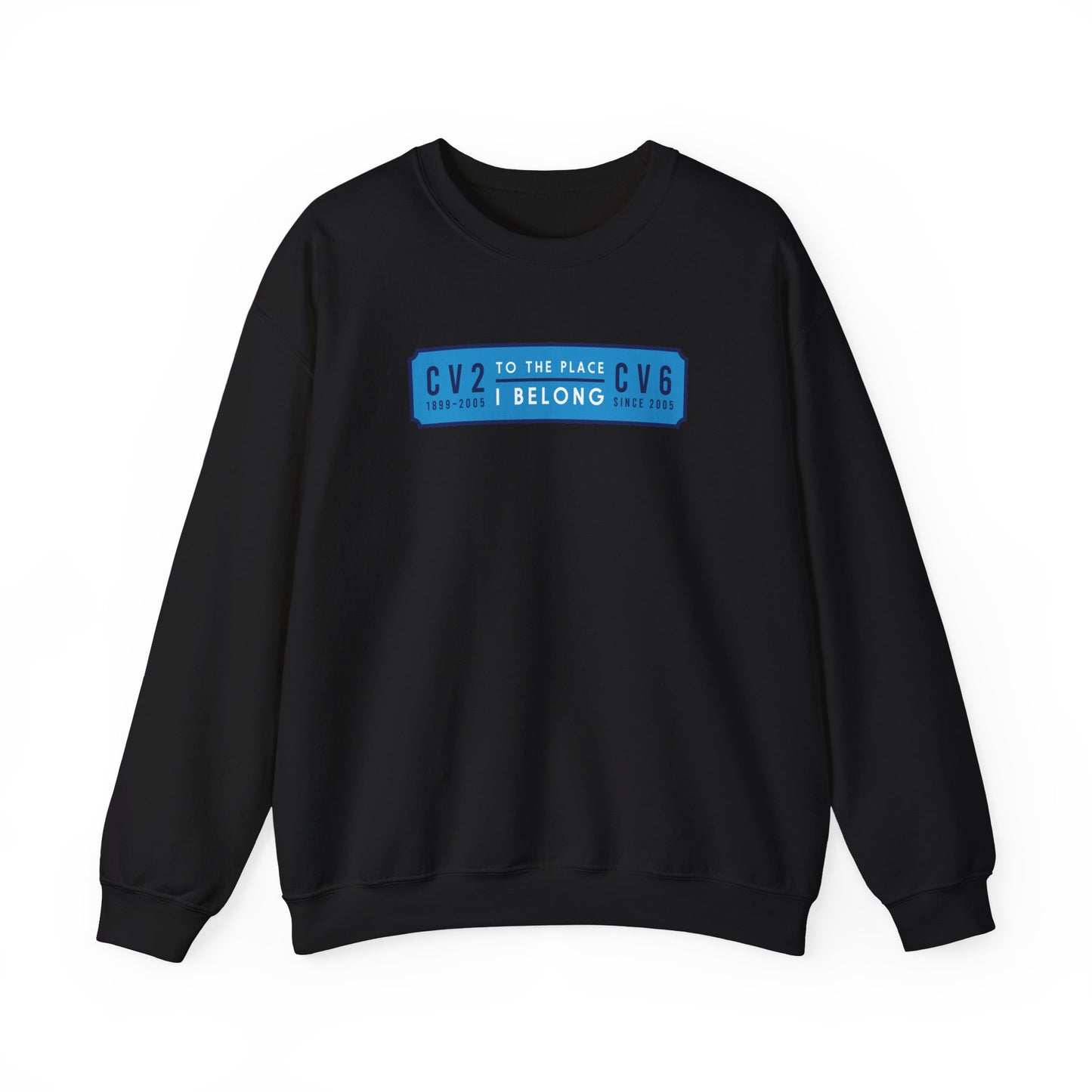 Sweatshirt with sky blue badge (CV2-CV6)
