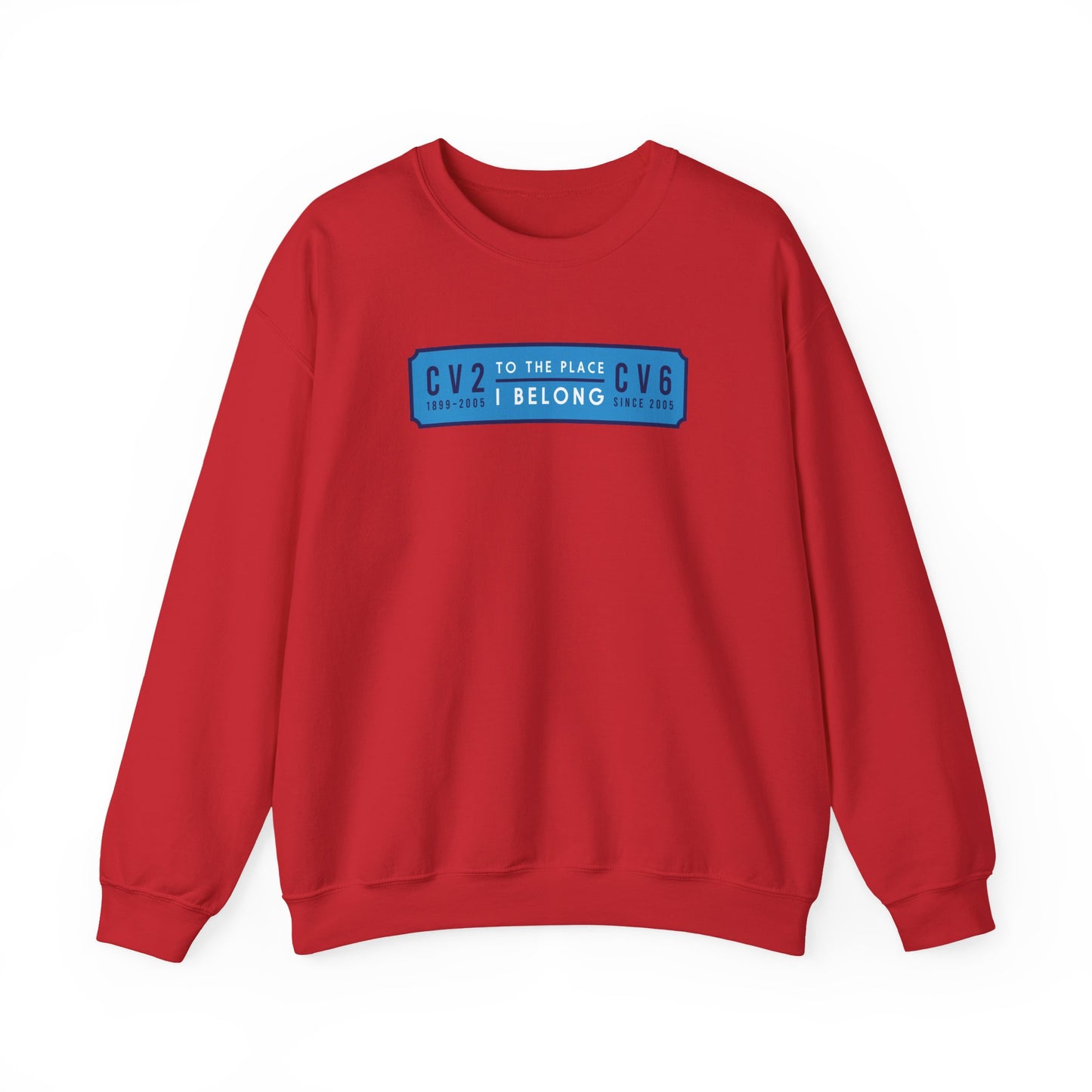 Sweatshirt with sky blue badge (CV2-CV6)
