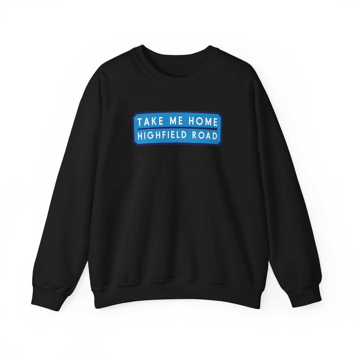 Sweatshirt with sky blue long badge (CV2)