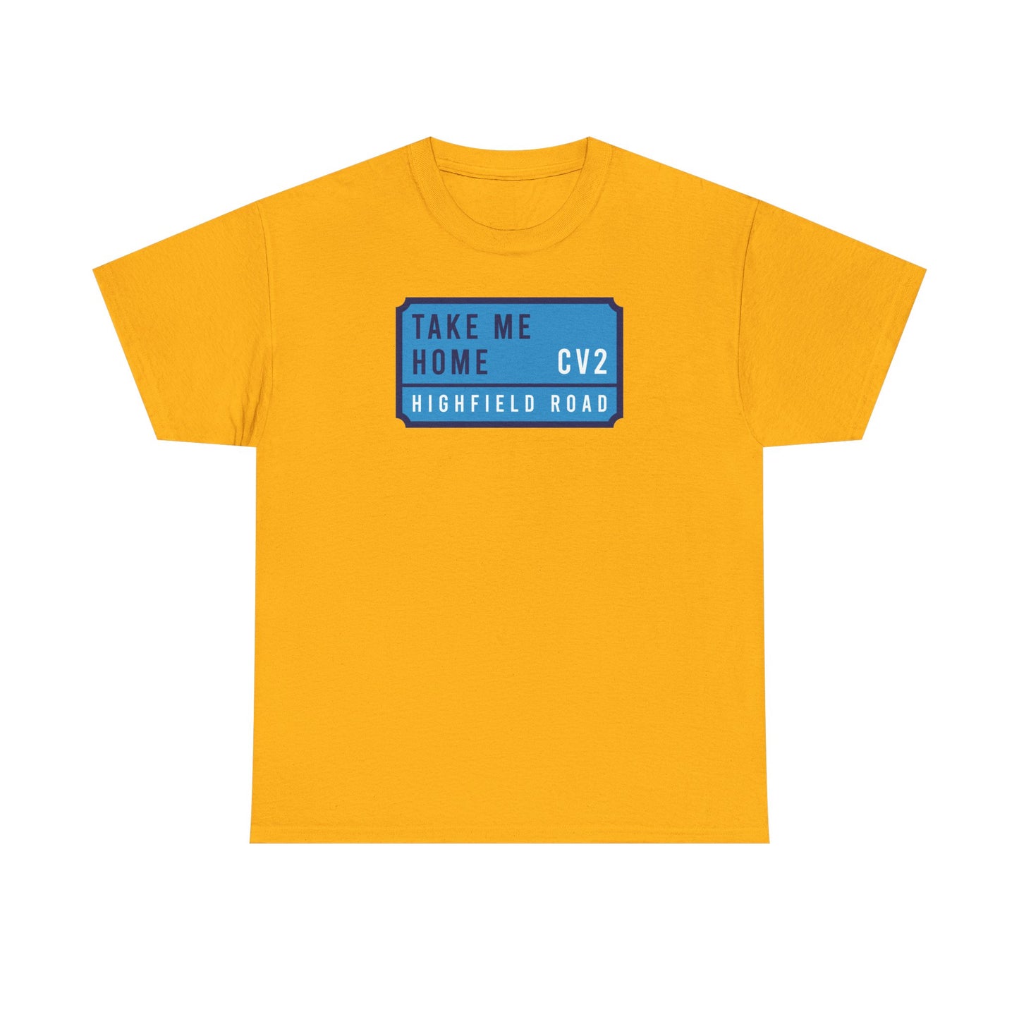 T-shirt with sky blue badge (CV2)