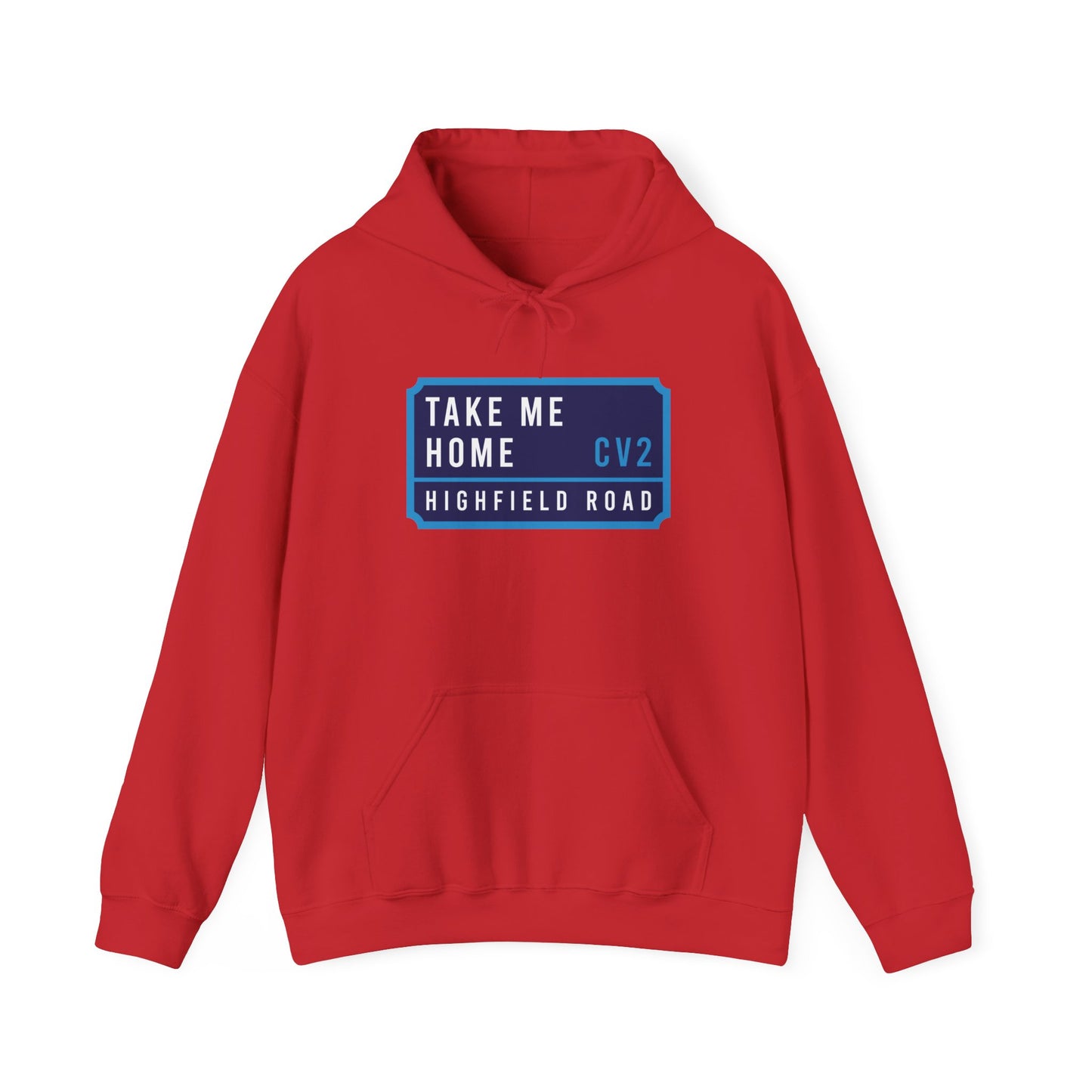 Hooded sweatshirt with navy blue badge (CV2)