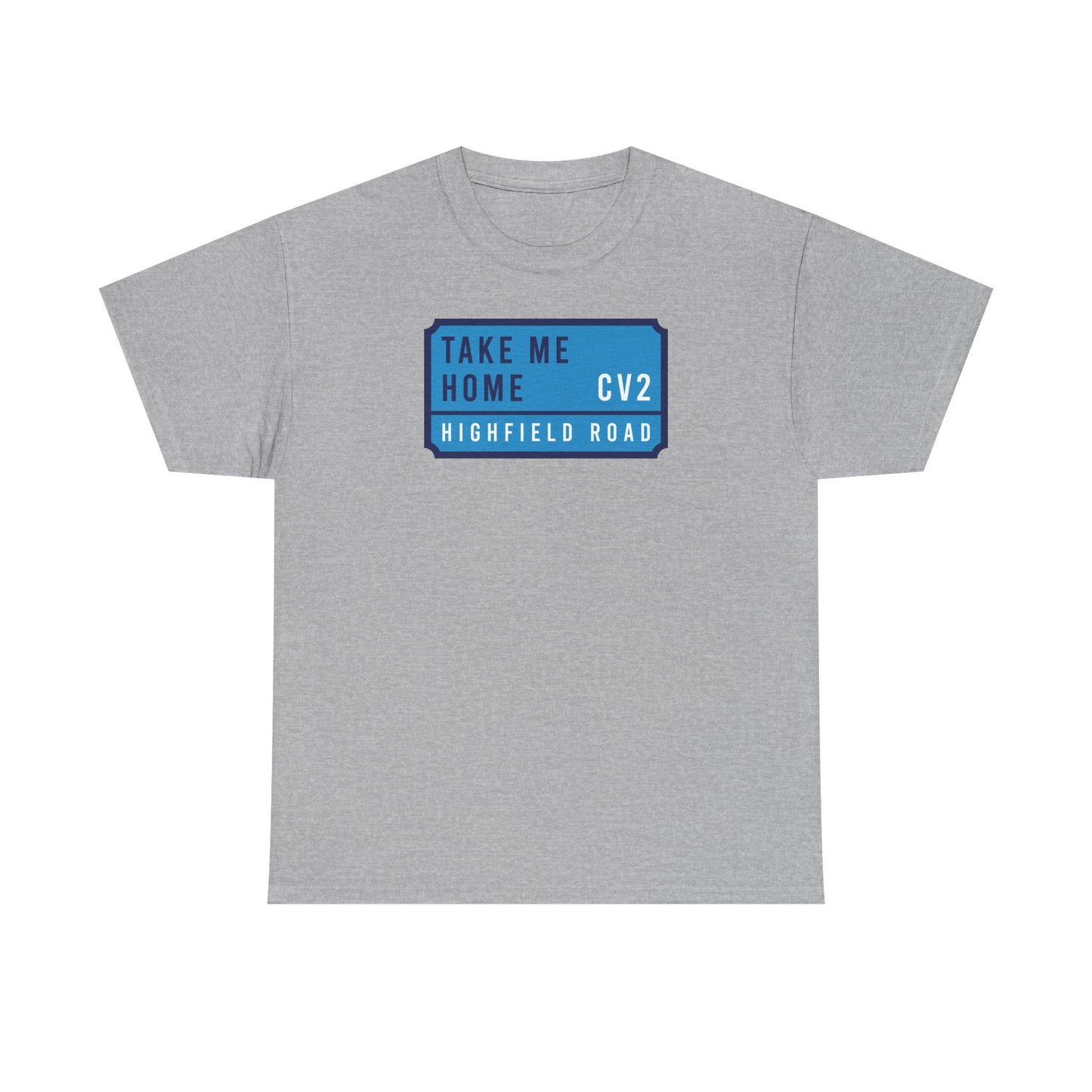 T-shirt with sky blue badge (CV2)