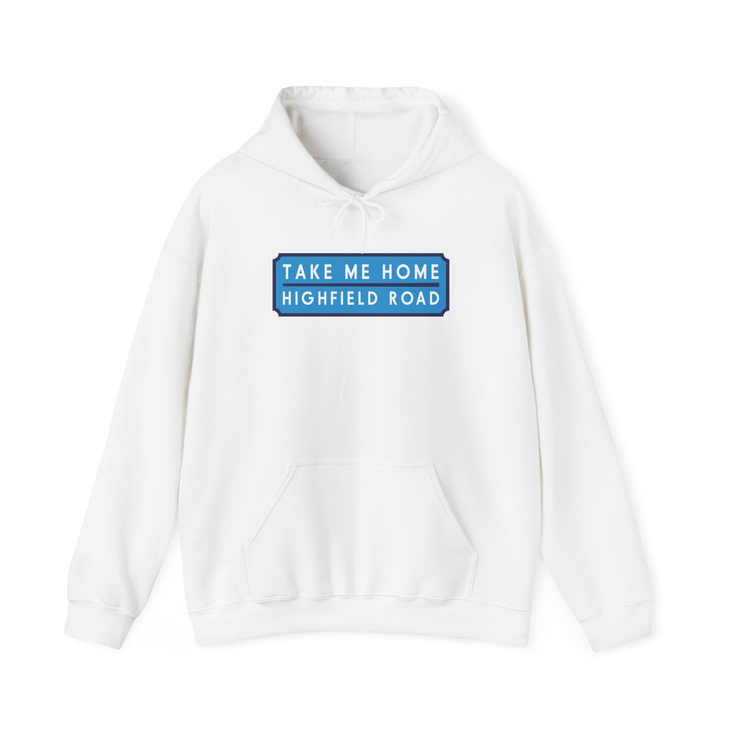 Hooded sweatshirt with sky blue long badge (CV2)