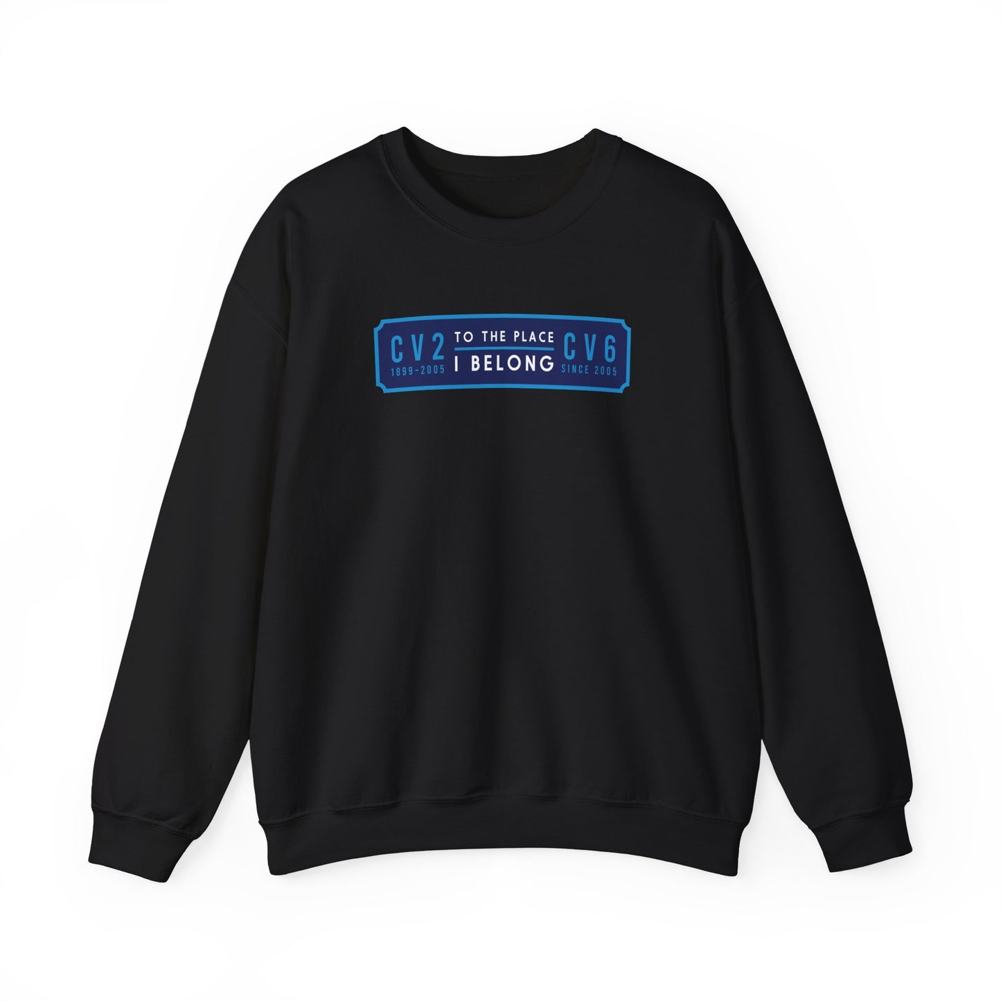 Sweatshirt with navy blue badge (CV2-CV6)