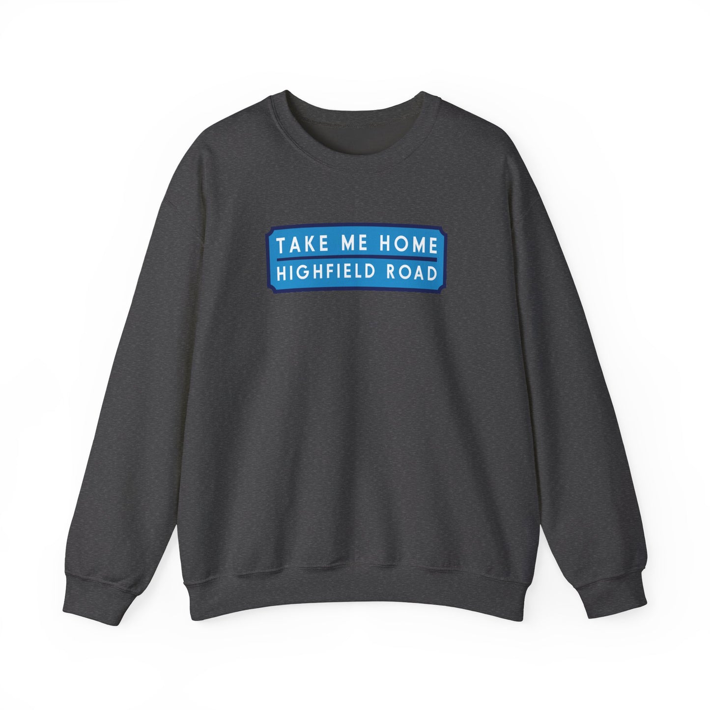 Sweatshirt with sky blue long badge (CV2)