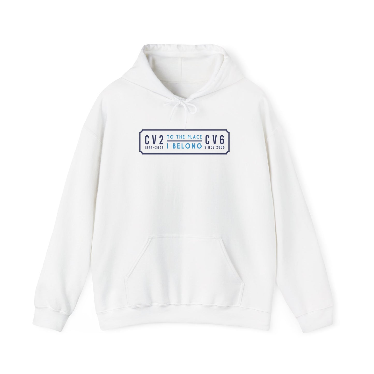 Hooded sweatshirt with white badge (CV2-CV6)