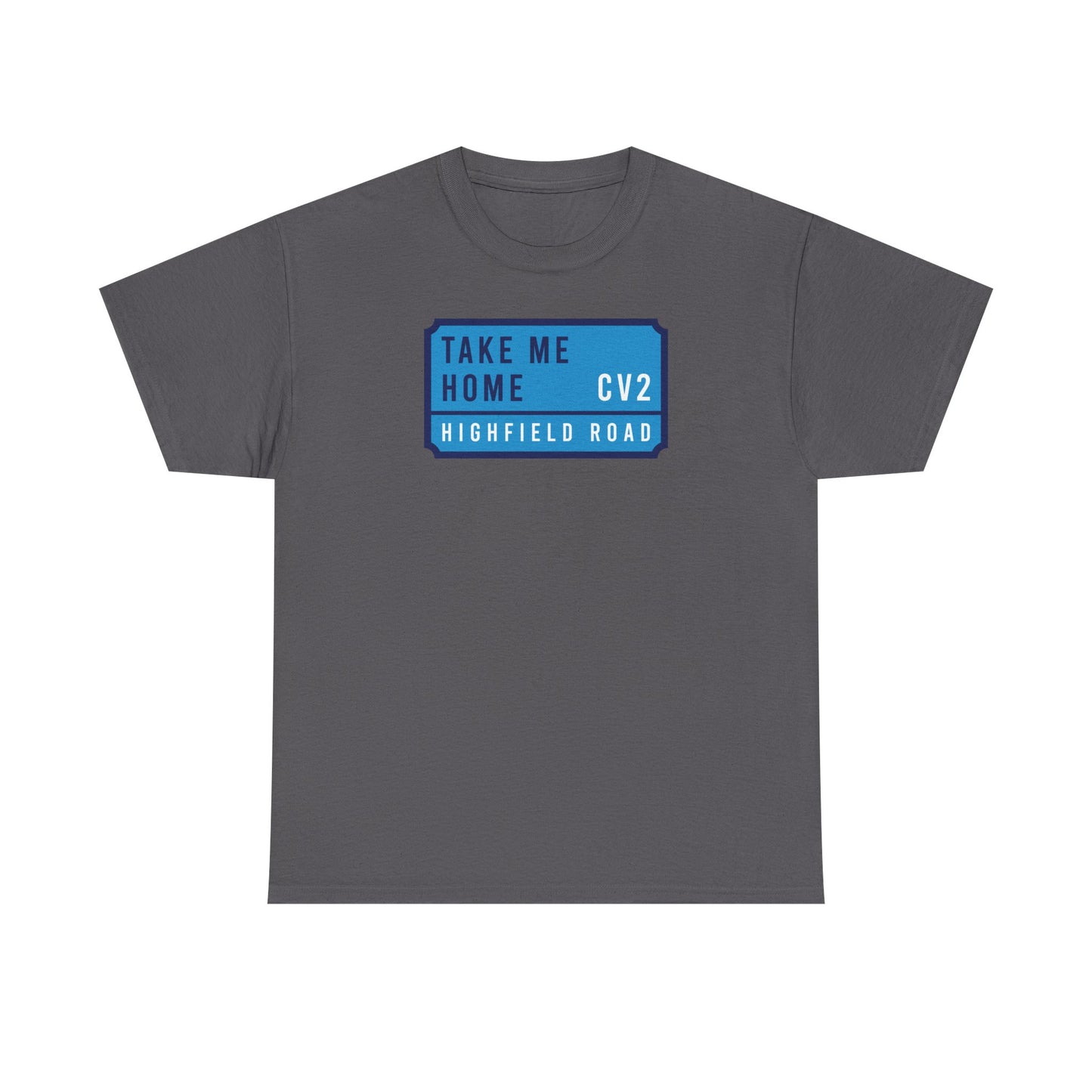 T-shirt with sky blue badge (CV2)