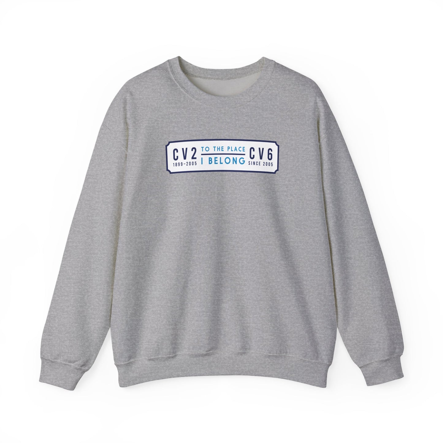 Sweatshirt with white badge (CV2-CV6)
