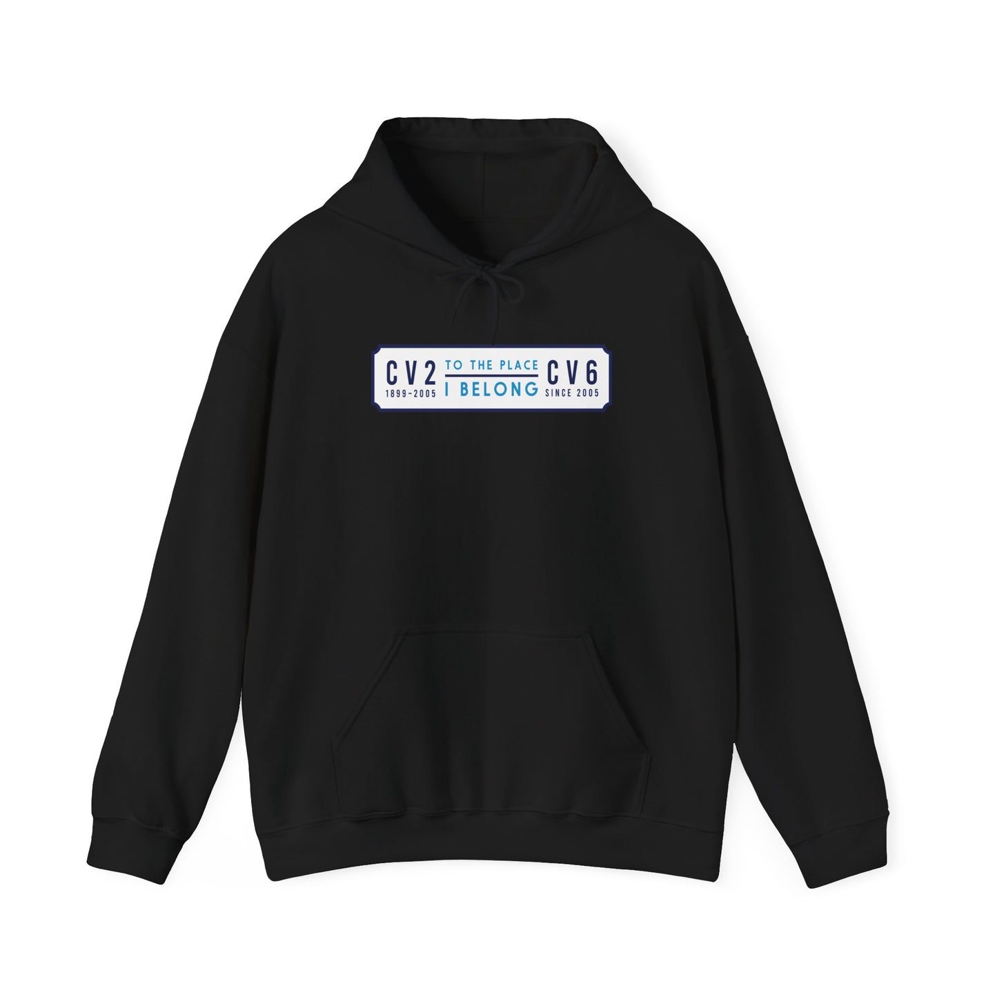 Hooded sweatshirt with white badge (CV2-CV6)