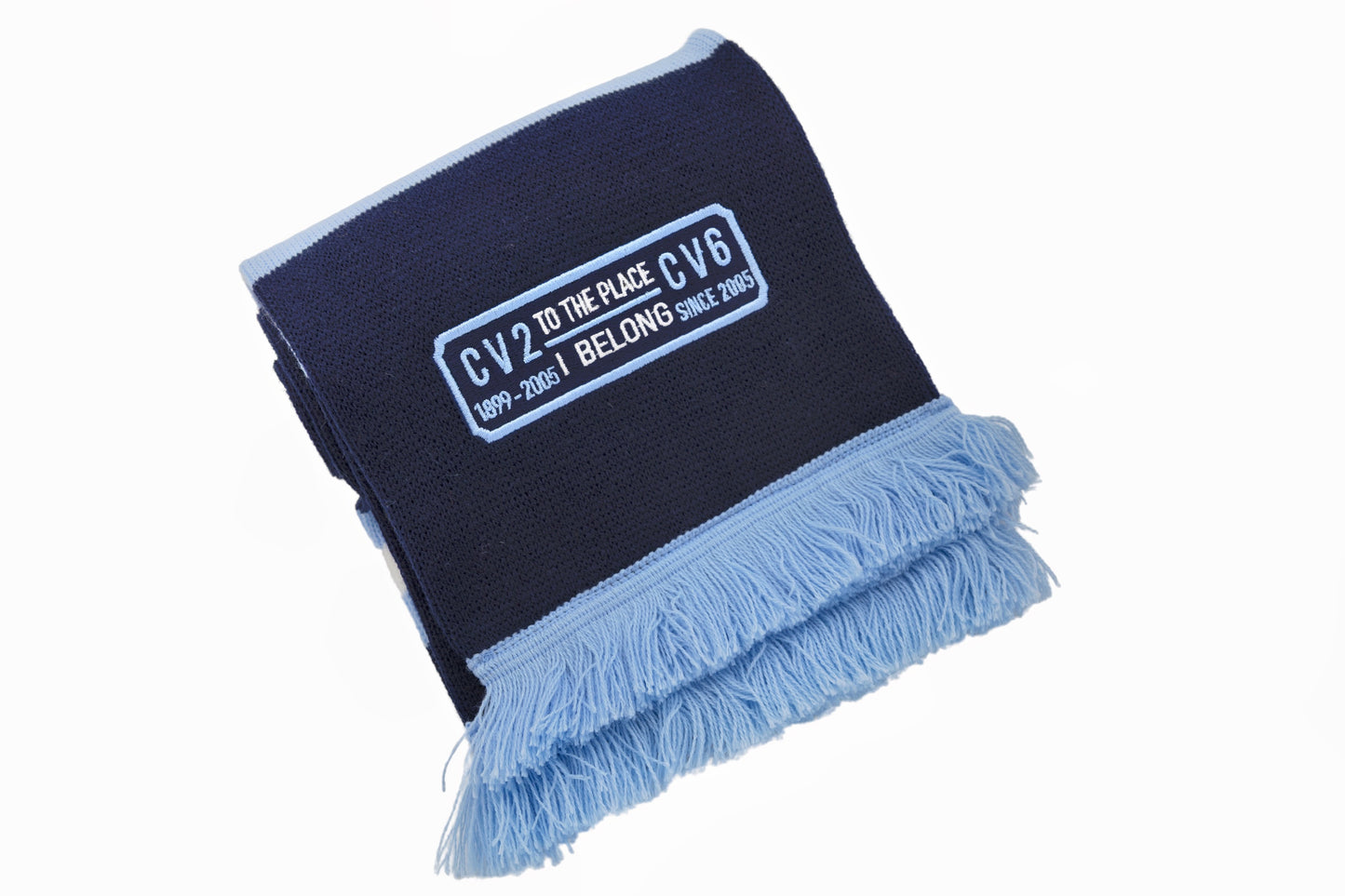 Navy blue edition scarf with navy blue embroidered badge (CV2-CV6)