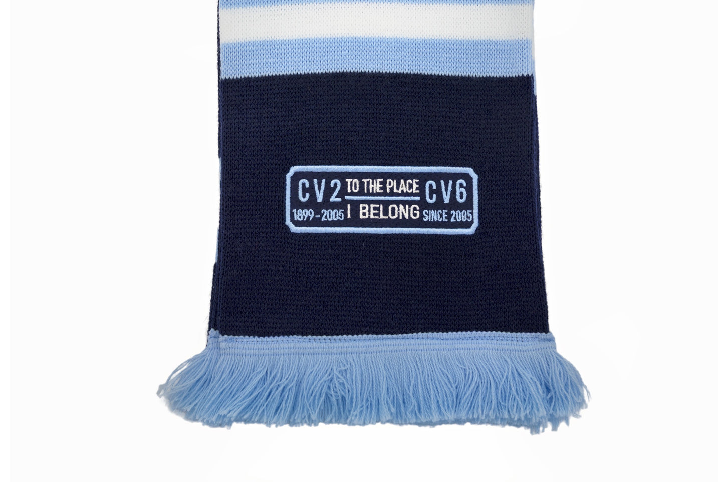 Navy blue edition scarf with navy blue embroidered badge (CV2-CV6)