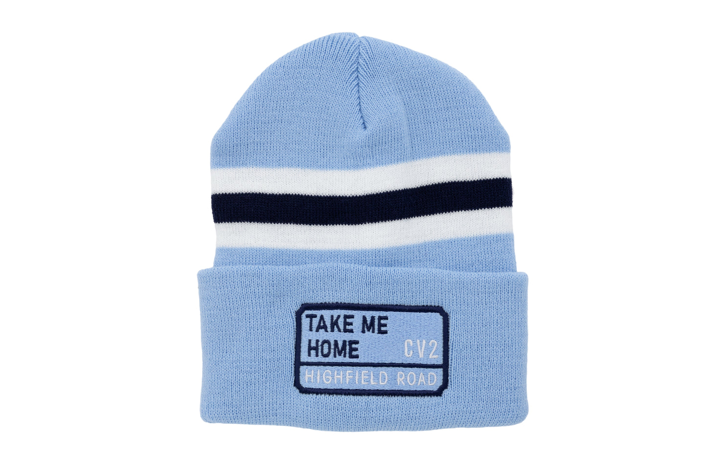 Sky blue hat with sky blue embroidered badge (CV2)